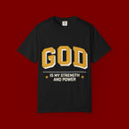 God Is My Strength T-Shirt — Faith Christian Graphic Tee