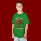 Autumn Oak Tree Kids T‑Shirt — Cozy Fall Nature Tee for Children
