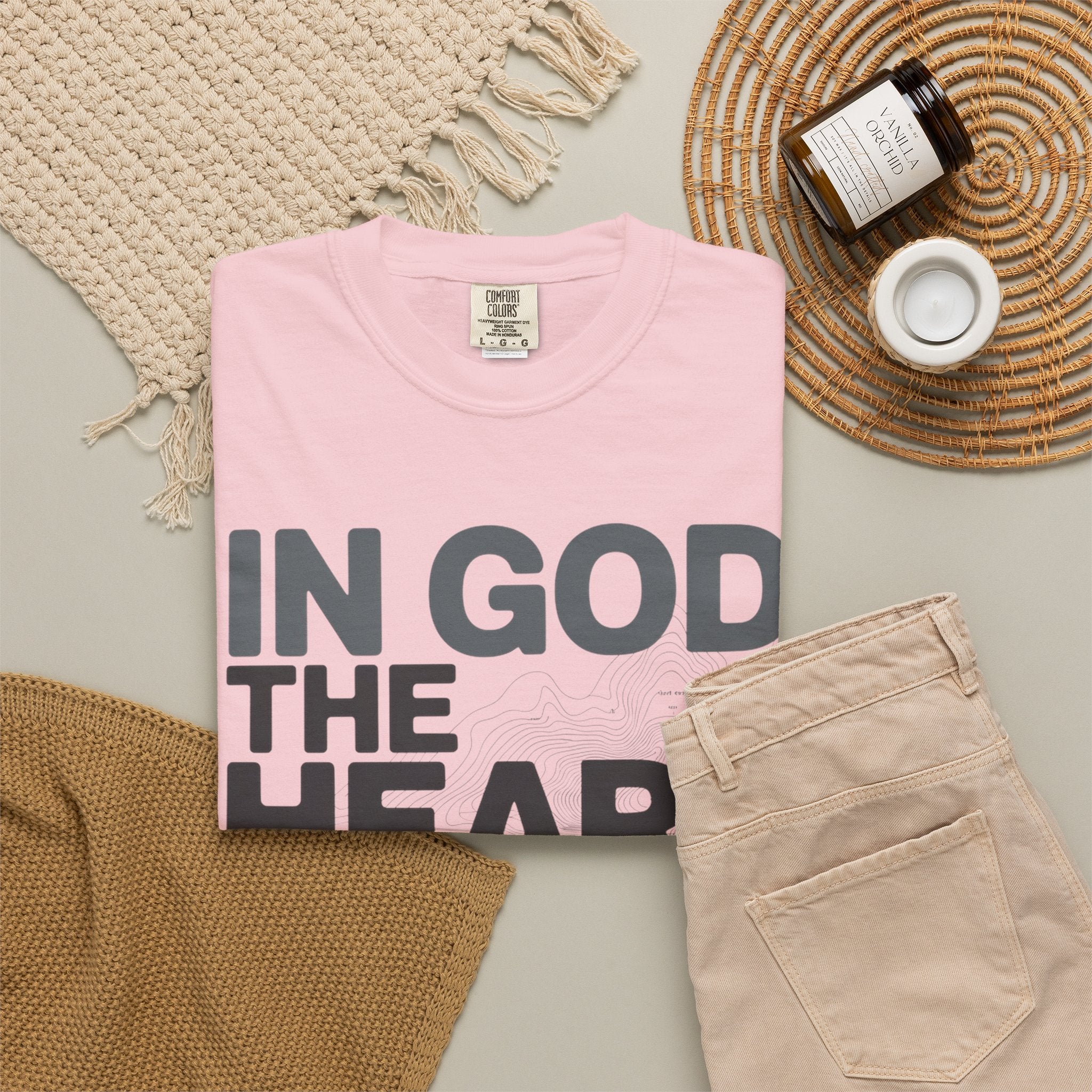 Christian Faith T-Shirt — “In God the Heart Finds Peace” Inspirational Tee