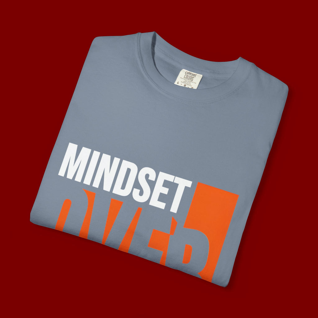 OVER Block Graphic T-Shirt — Bold Orange Minimalist Tee