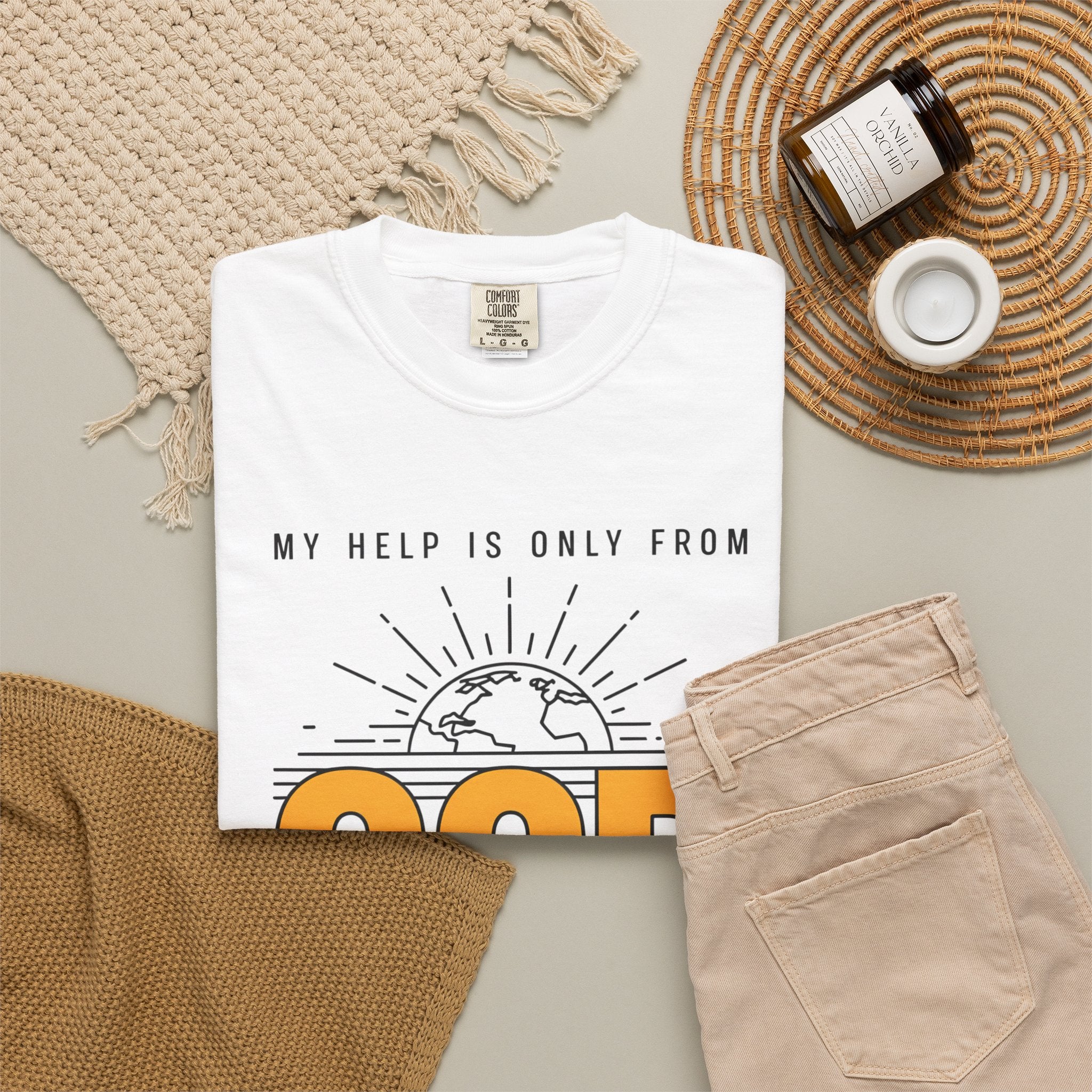 God The Creator T-Shirt — My Help Is Only From God Faith Tee