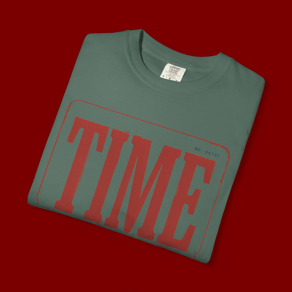 TIME Never Comes Again T-Shirt — Vintage Ticket Graphic Tee