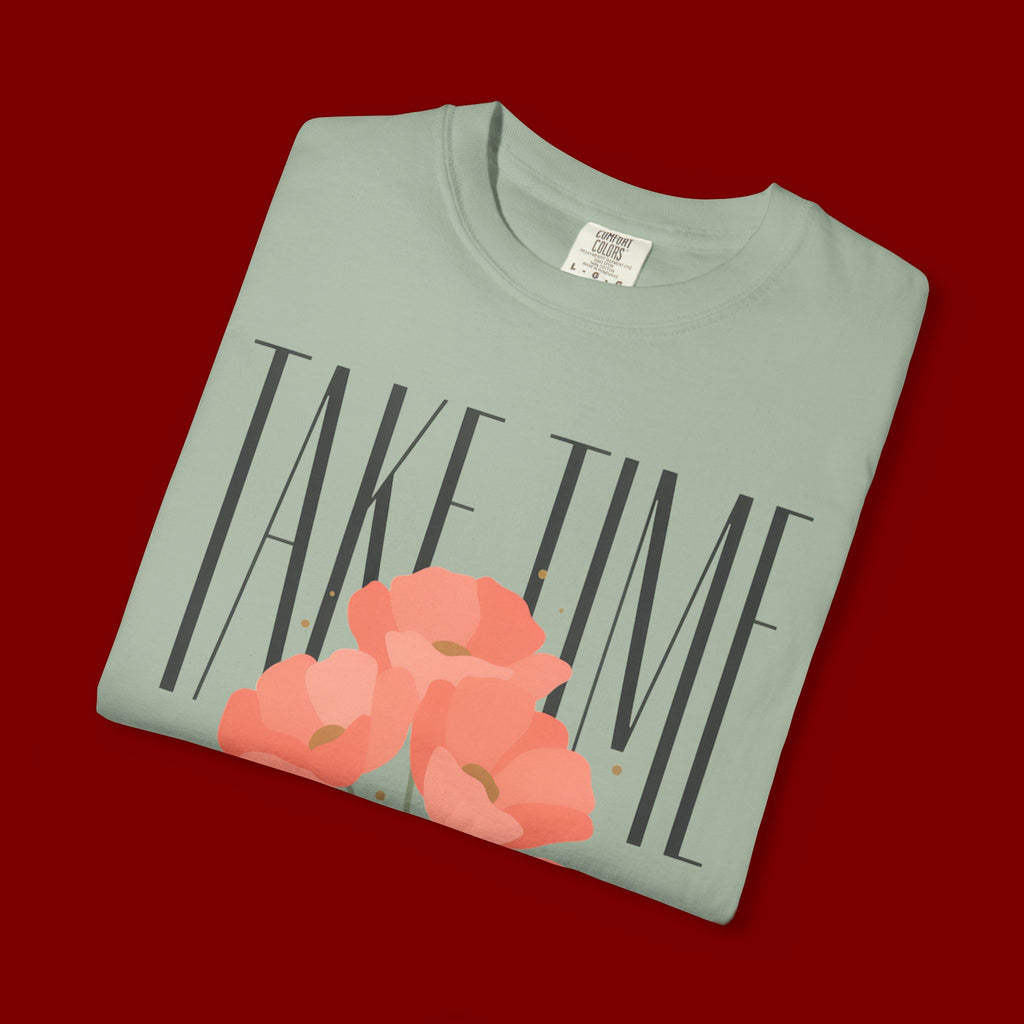 T-Shirt — "Take Time to Pray" Floral Christian Tee