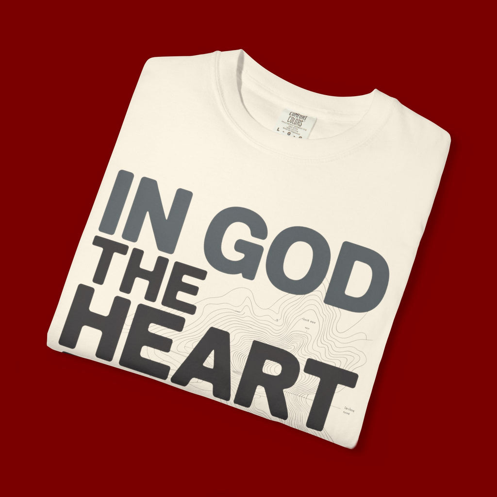 Christian Faith T-Shirt — “In God the Heart Finds Peace” Inspirational Tee