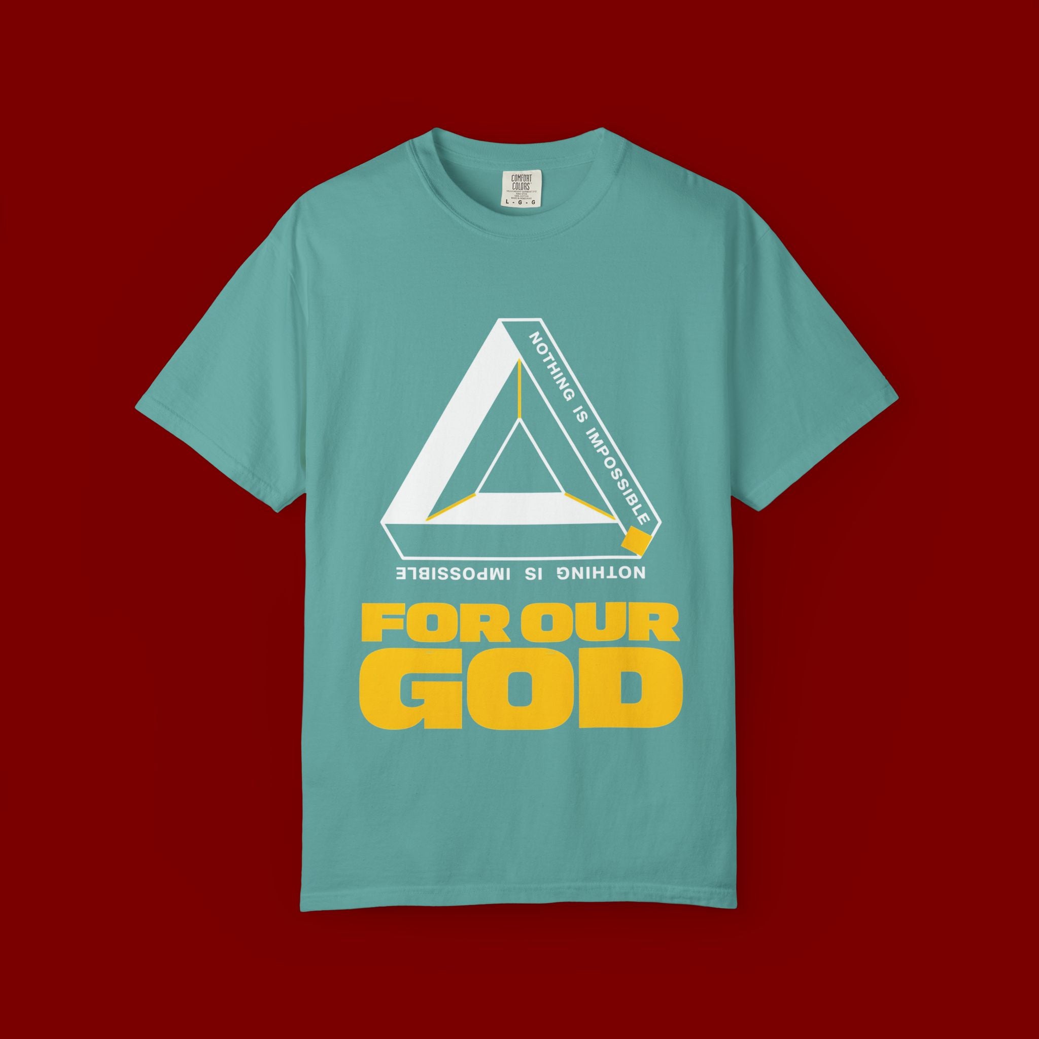 For Our God T‑Shirt — Christian Triangle Graphic Tee