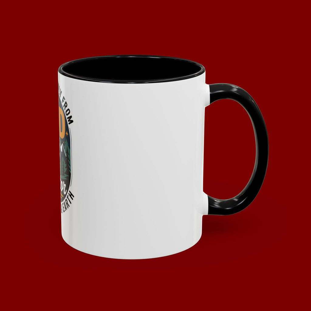 Christian Coffee Mug — “My Help Is Only From God The Creator” Accent Mug