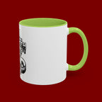 Ceramic Mug — "All Strength Comes From God" Black Accent Coffee Cup (11/15 oz)