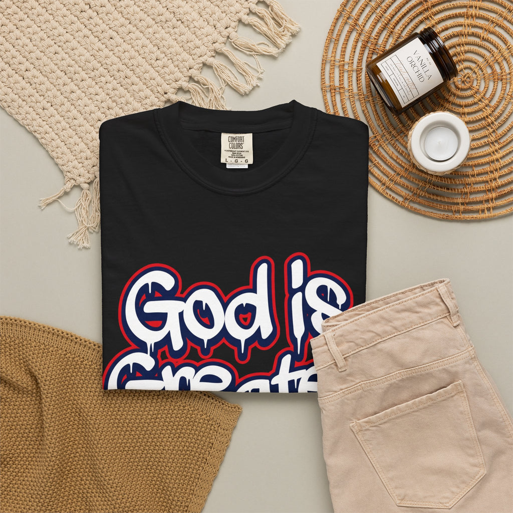 God Is Greater American Flag T-Shirt