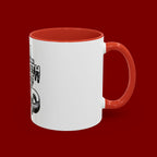 Ceramic Mug — "All Strength Comes From God" Black Accent Coffee Cup (11/15 oz)
