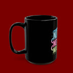 Motivational Mug — "No Fear, No Limits, No Excuses" Neon Coffee Cup