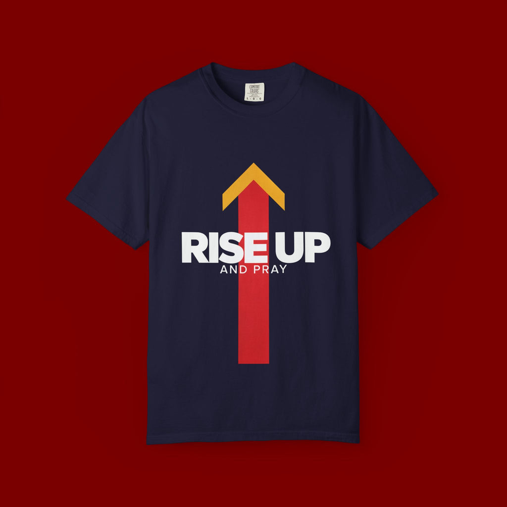 Arrow Up Graphic T-Shirt — Bold Upward Arrow Design