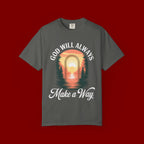 Make a Way Christian T-Shirt — 'God Will Always Make a Way' Sunset Faith Tee