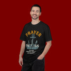 Prayer Anchor T-Shirt — "Prayer: The Most Powerful Weapon of a Believer" Christian Faith Tee