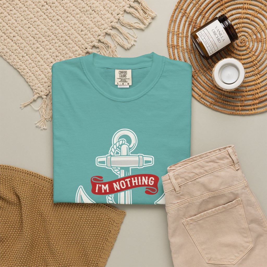 Faith Anchor T-Shirt — “I’m Nothing Without God” Christian Tee