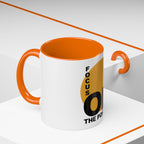 Accent Coffee Mug — "Focus On The Positive" Motivational Mug