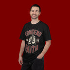 Contend for the Faith T-Shirt — Vintage Boxing Gloves Christian Tee