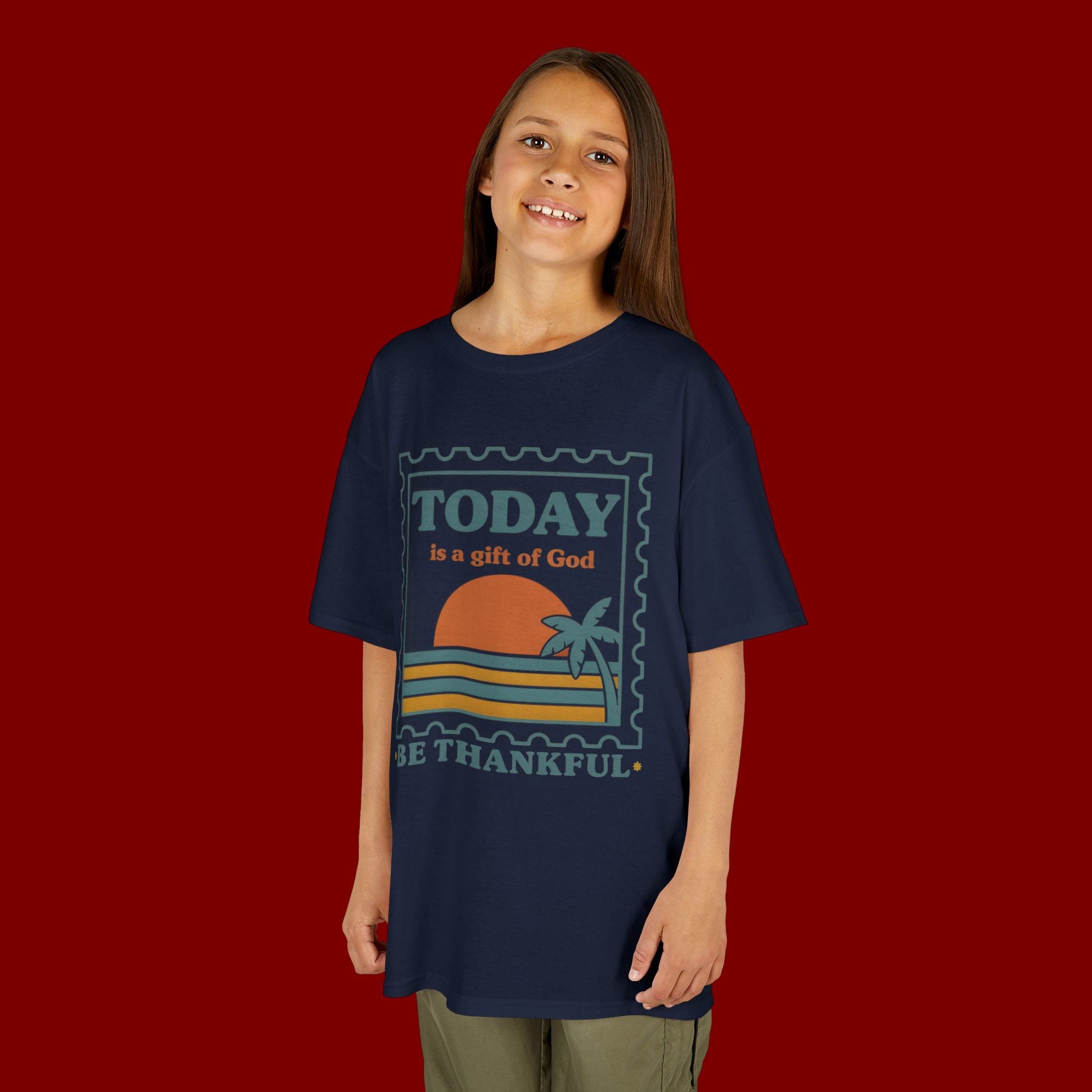 Kids 'Today Is a Gift of God - Be Thankful' Graphic Tee