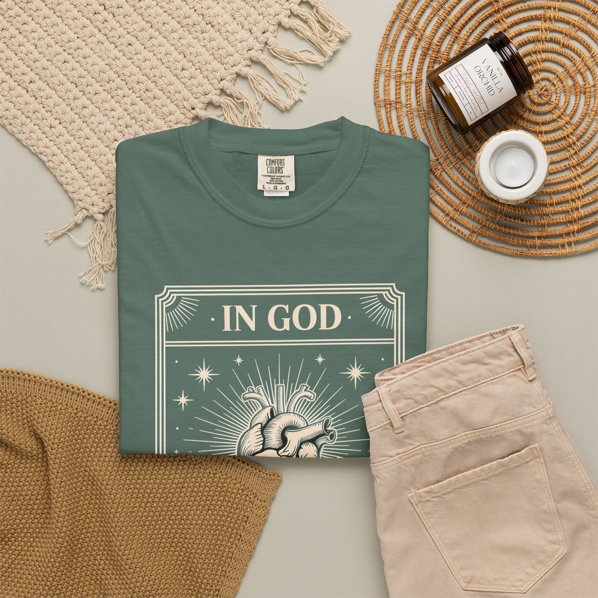 In God The Heart Finds Peace T-Shirt — Faith Graphic Tee