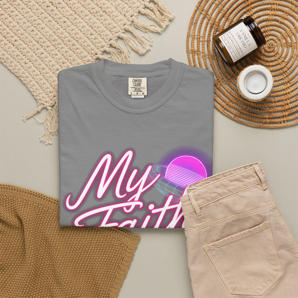 Faith T-Shirt — "My Faith in God Is Solid" Retro Graphic Tee