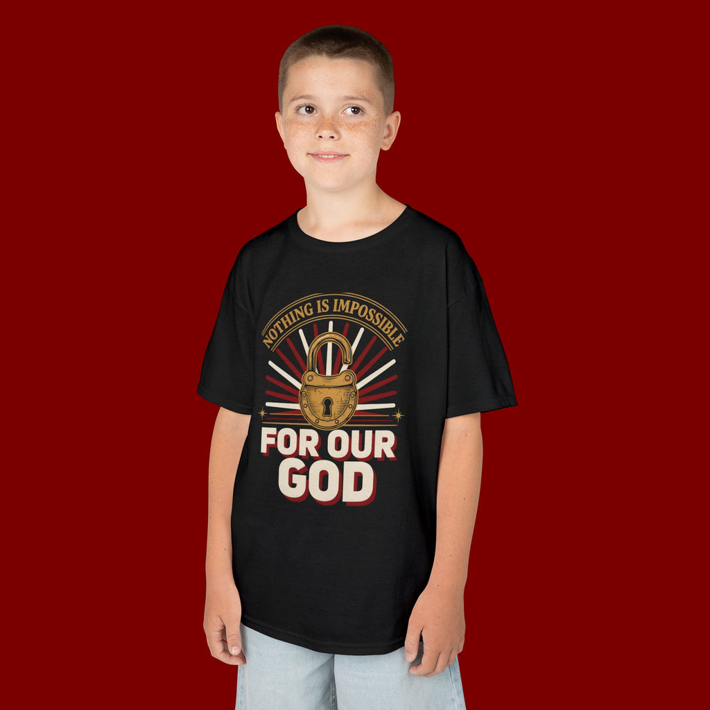 Kids 'For Our God' Christian Faith T‑Shirt — Inspirational Religious Tee