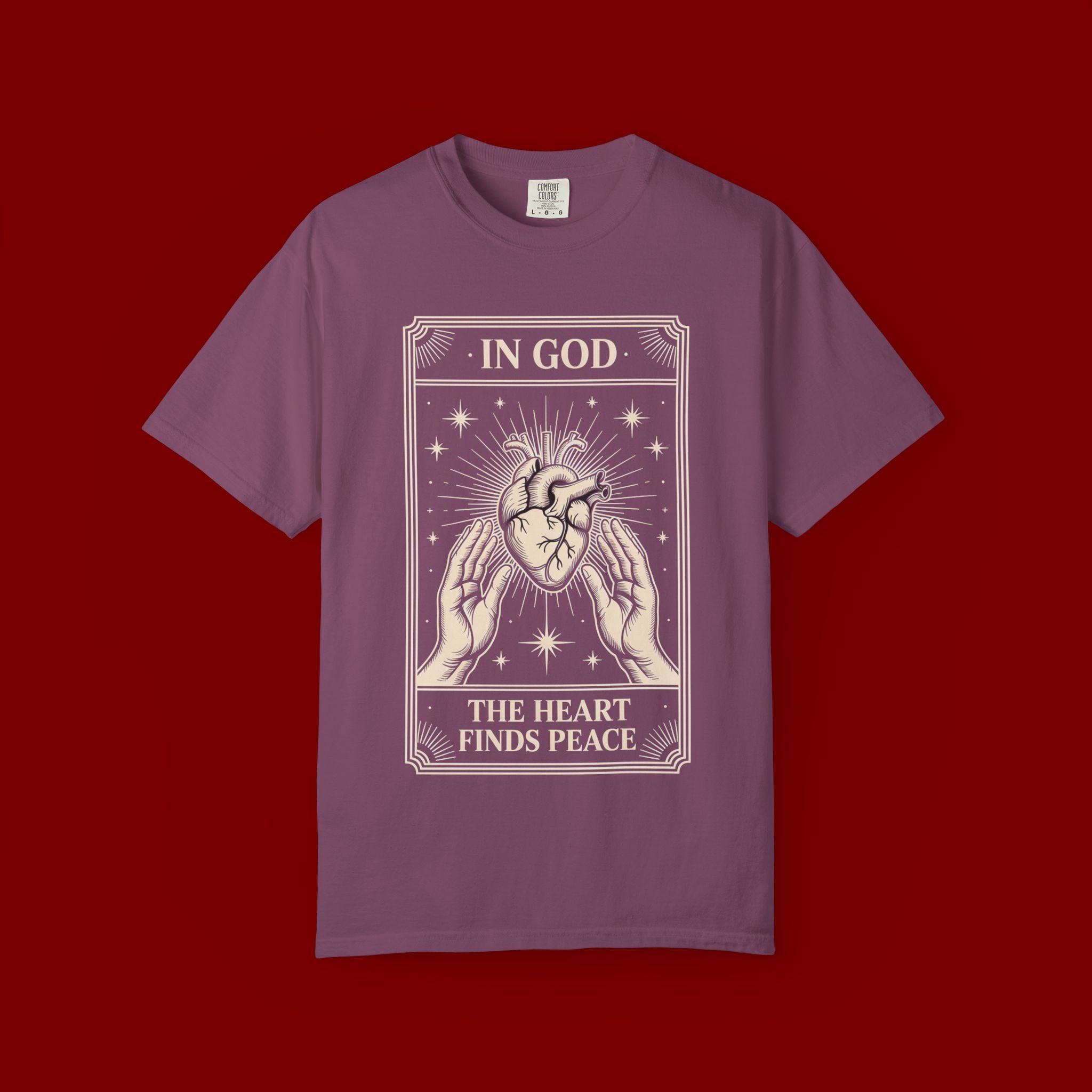In God The Heart Finds Peace T-Shirt — Faith Graphic Tee