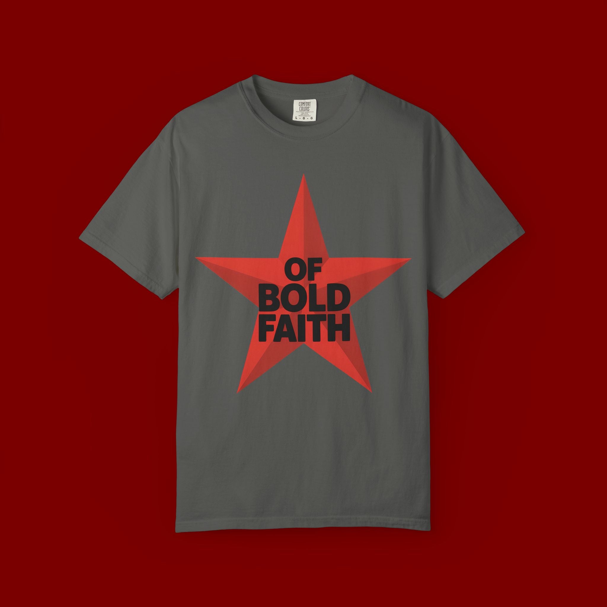 Bold Faith Star T-Shirt — "Of Bold Faith" Graphic Tee