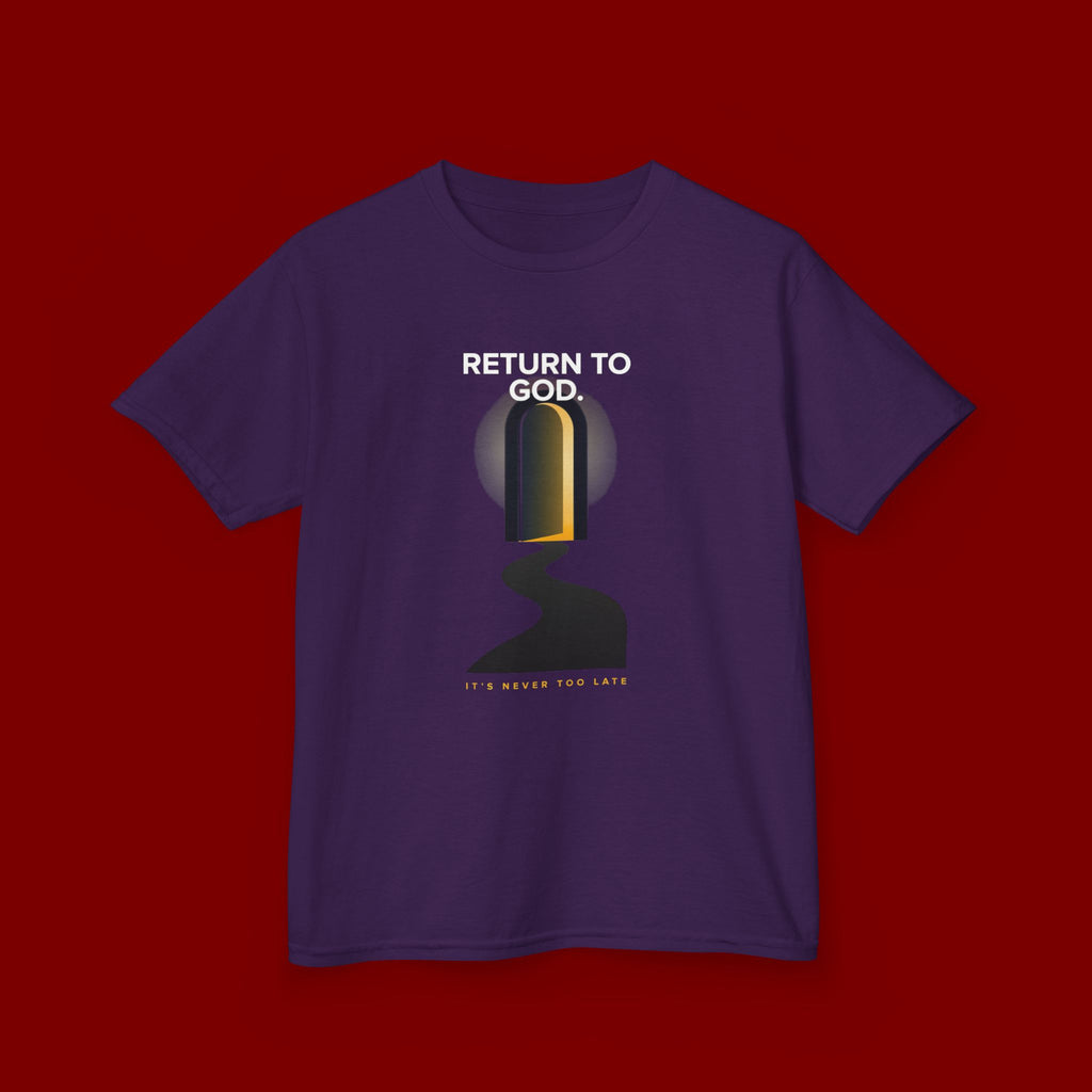 Kids T‑Shirt — "Return to God" Spiritual Graphic Tee