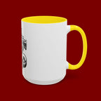 Ceramic Mug — "All Strength Comes From God" Black Accent Coffee Cup (11/15 oz)