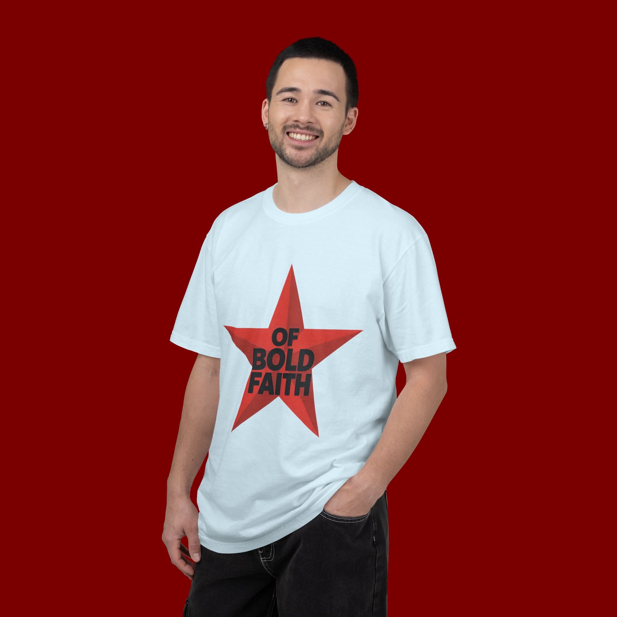 Bold Faith Star T-Shirt — "Of Bold Faith" Graphic Tee
