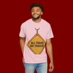 Funny Road Sign T-Shirt — "All Trash No Trailer" Graphic Tee