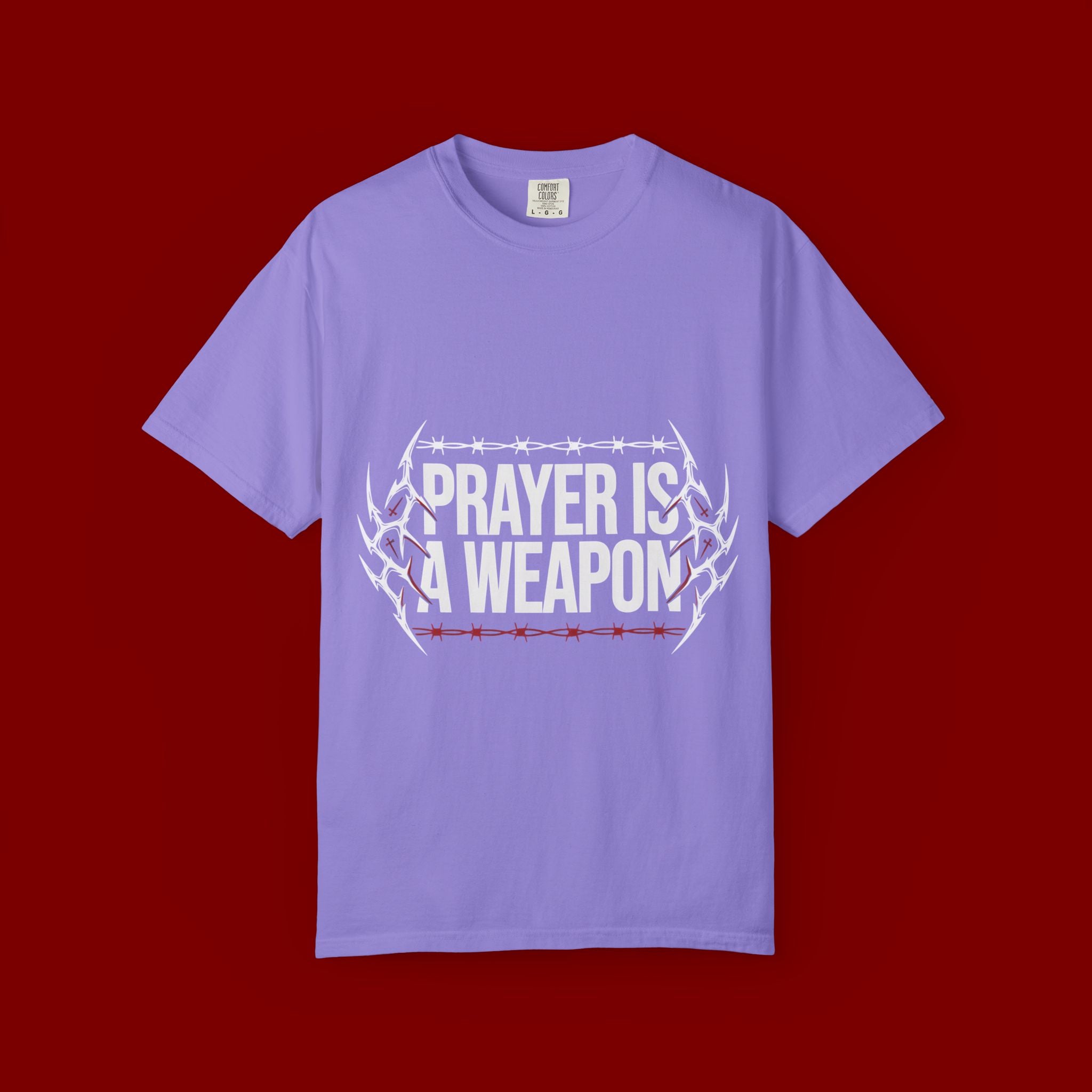 Prayer Is A Weapon T-Shirt — Christian Faith Graphic Tee