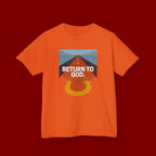Kids Tee - "Return to God" Roadway Graphic Religious Youth Shirt