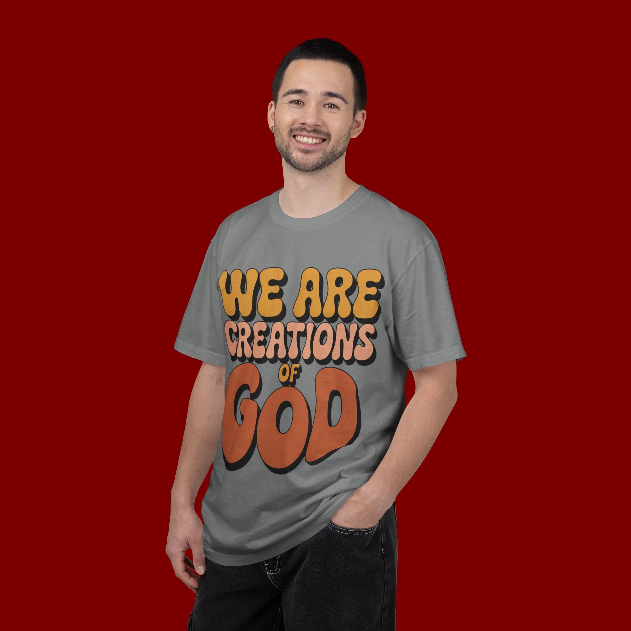 We Are Creations of God T-Shirt — Retro Faith Graphic Tee