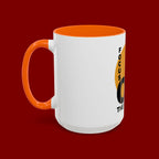 Accent Coffee Mug — "Focus On The Positive" Motivational Mug