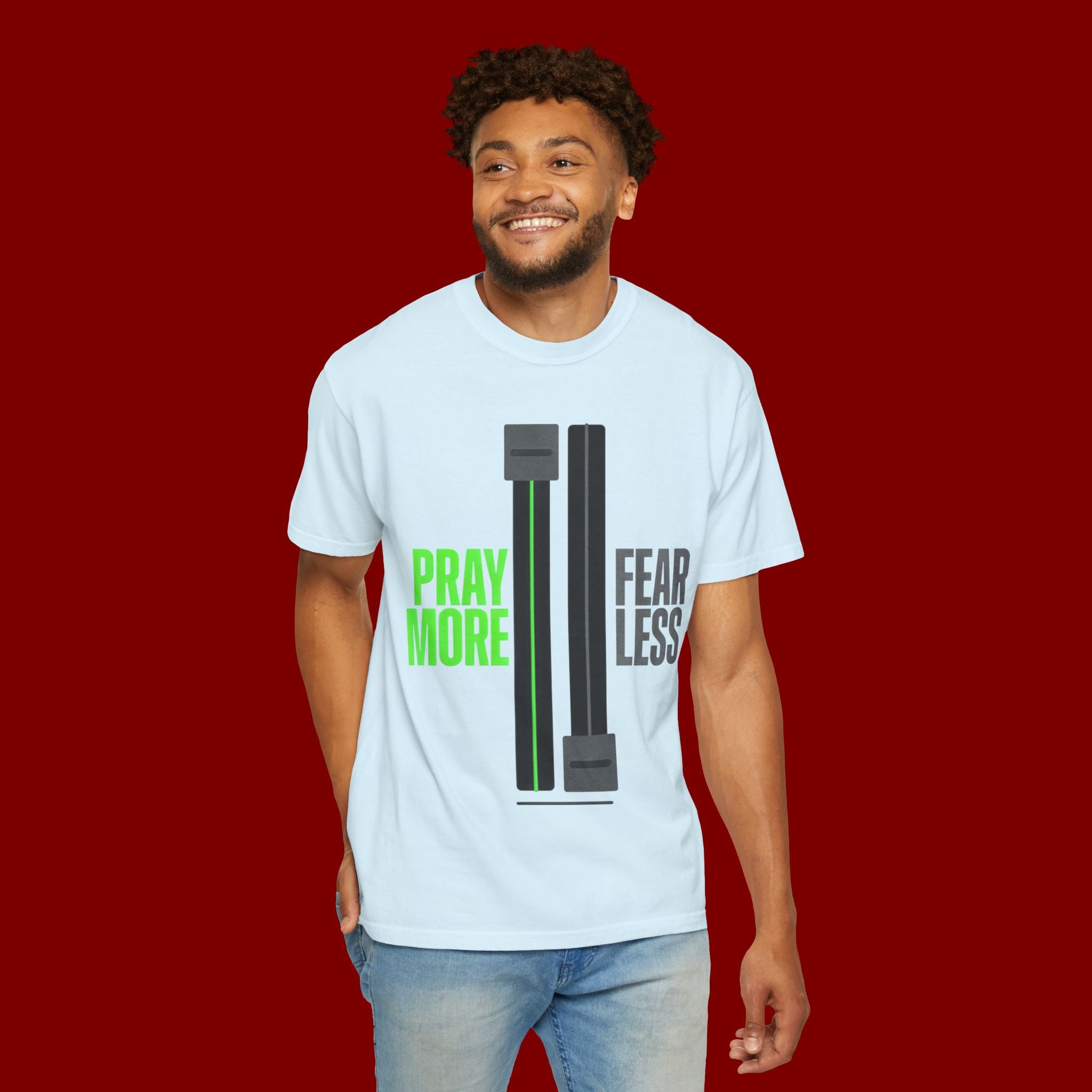 Pray More Fear Less T-Shirt — Inspirational Faith Graphic Tee