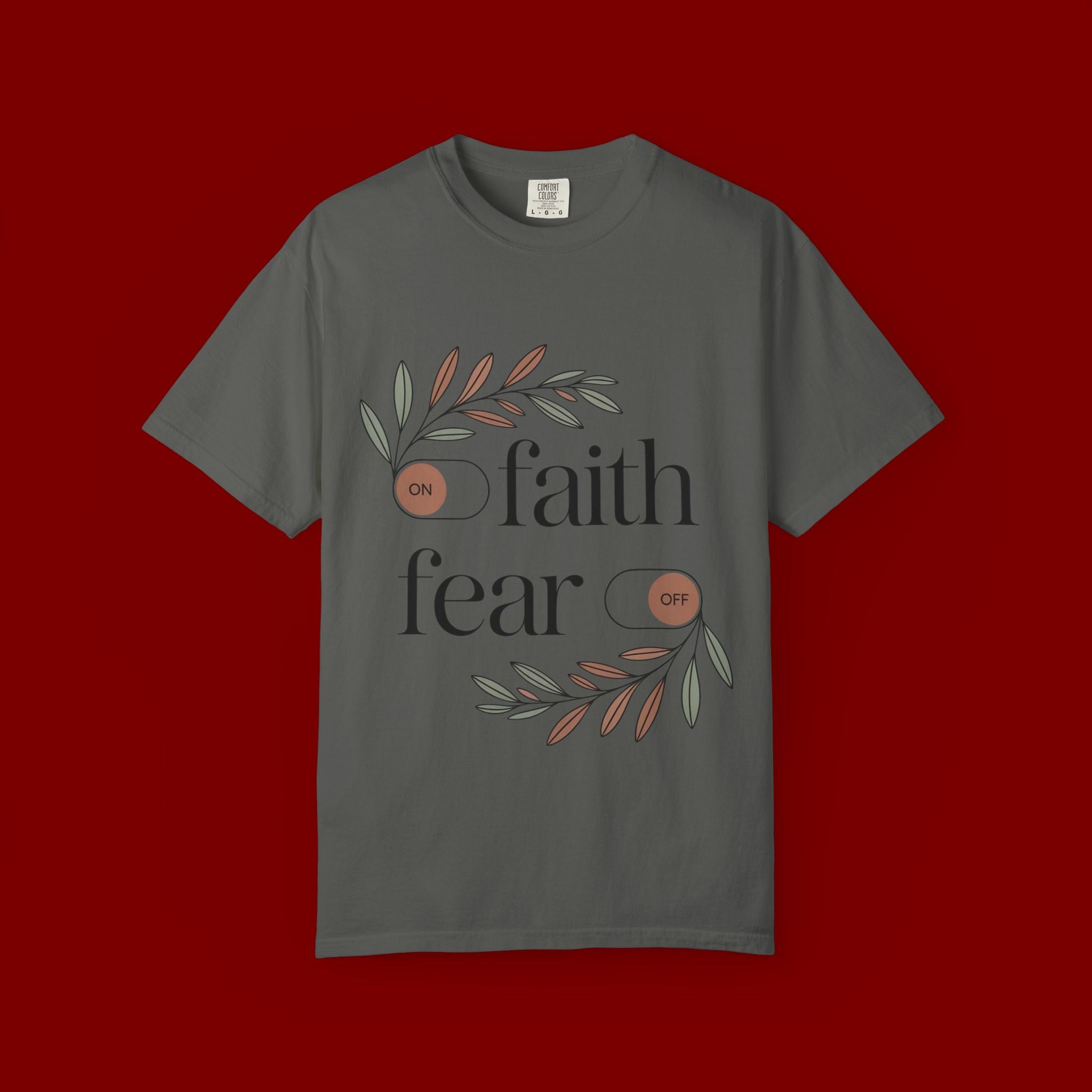 Faith Over Fear T‑Shirt — Inspirational Christian Tee with 'faith' and 'fear' Design