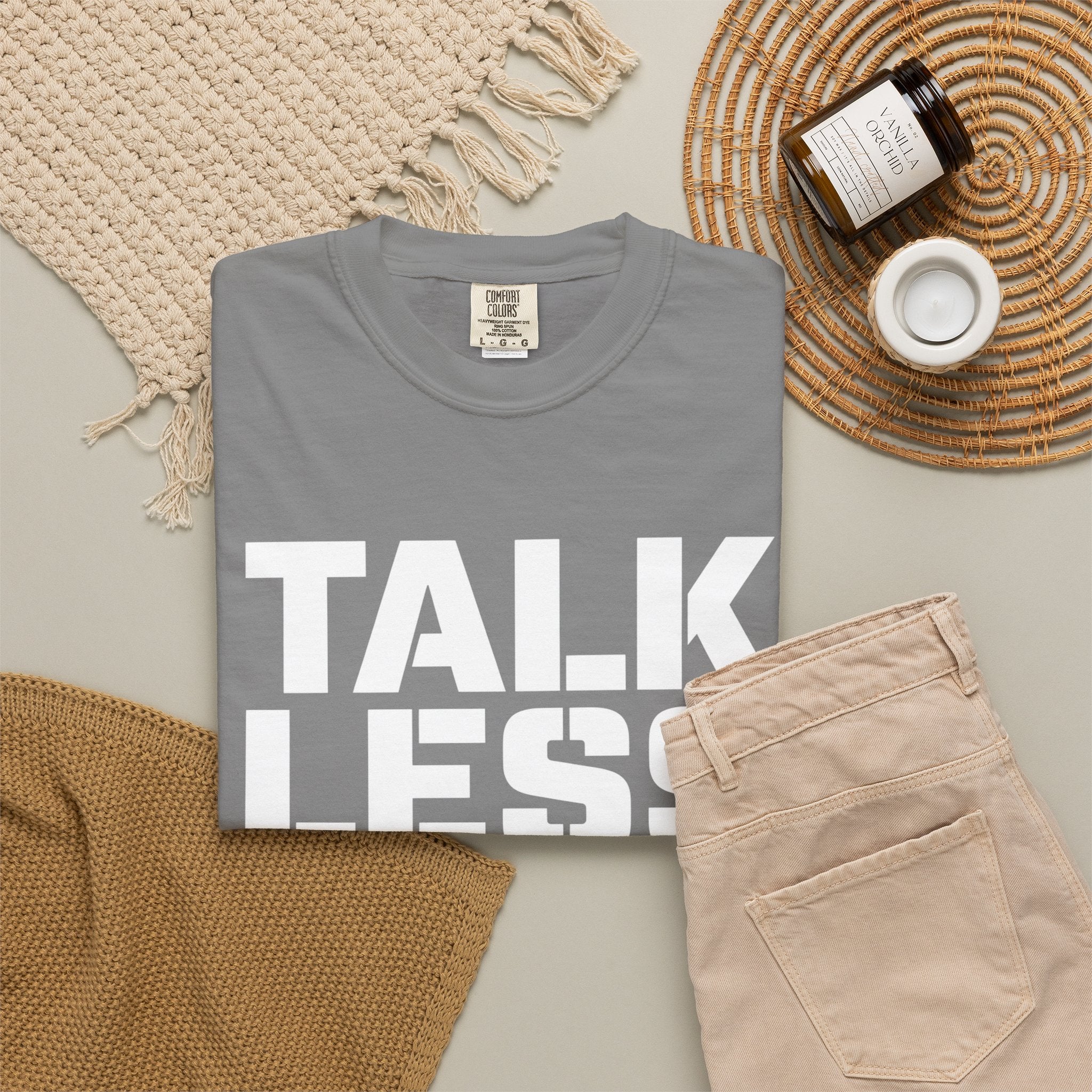 Talk Less Work More T-Shirt — Motivational Work Ethic Tee
