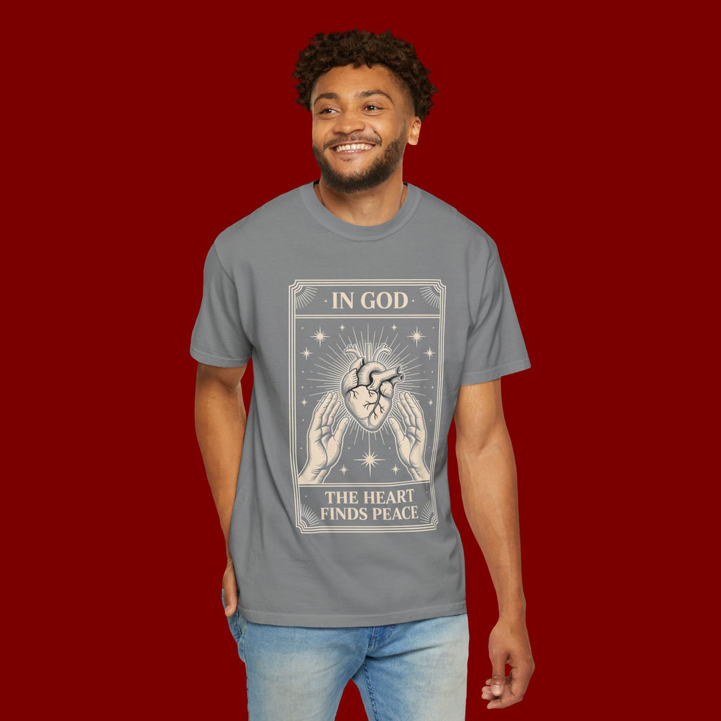In God The Heart Finds Peace T-Shirt — Faith Graphic Tee