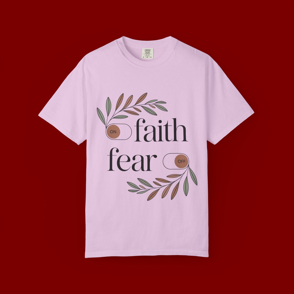 Faith Over Fear T‑Shirt — Inspirational Christian Tee with 'faith' and 'fear' Design
