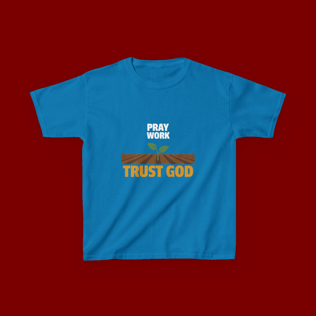 Kids Tee — "Trust God" Sprout Graphic