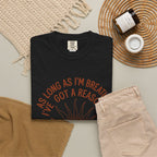 Praise the Lord T-Shirt — Christian Faith Tee with 'As Long As I'm Breathing I've Got a Reason to Praise the Lord' Design