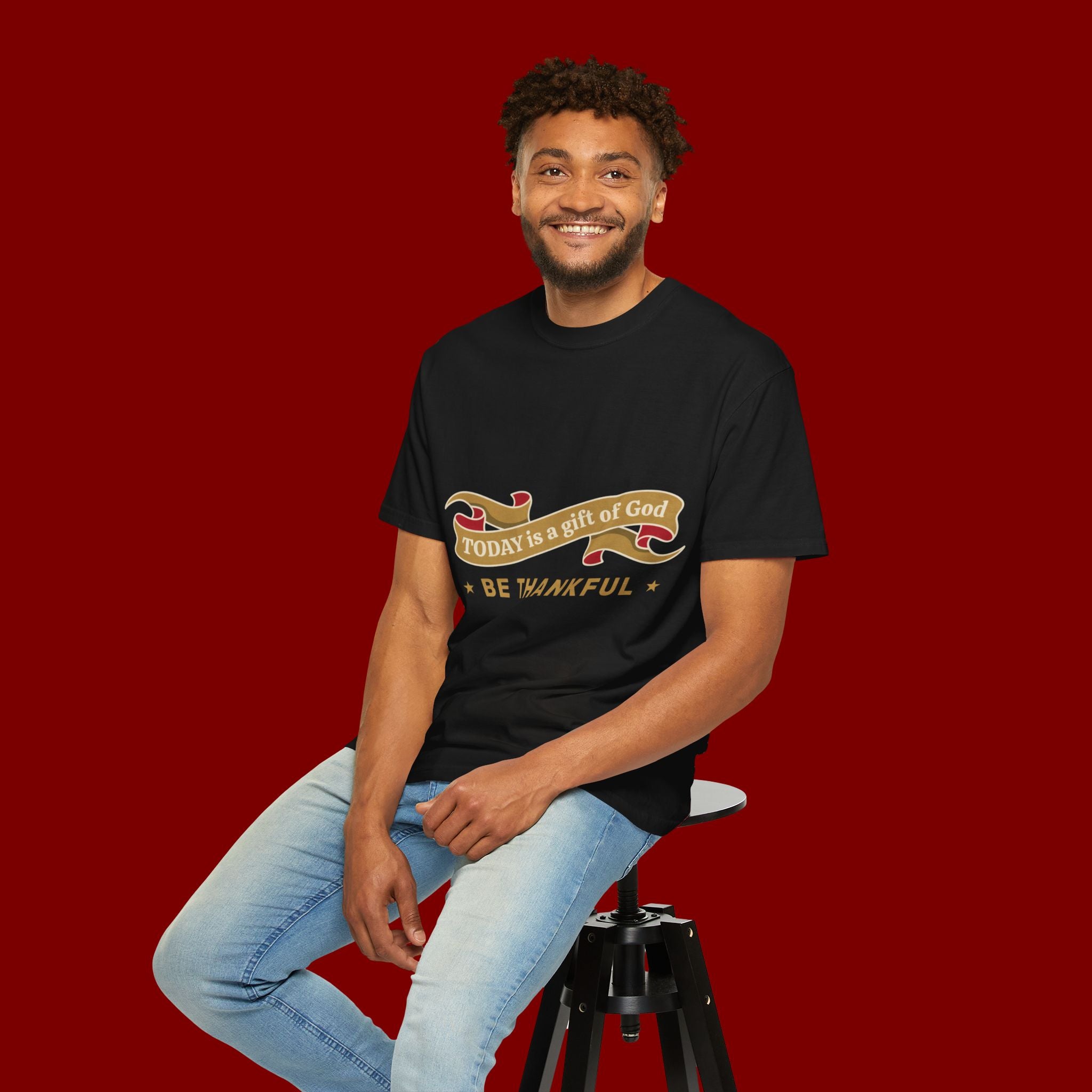 Be Thankful T-Shirt — "Today is a Gift of God" Inspirational Tee