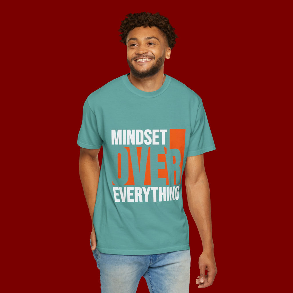 OVER Block Graphic T-Shirt — Bold Orange Minimalist Tee