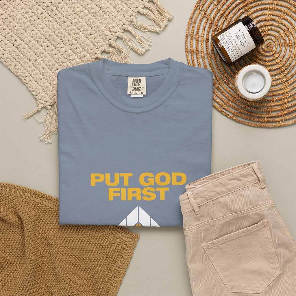Put God First T-Shirt — Christian Faith Graphic Tee