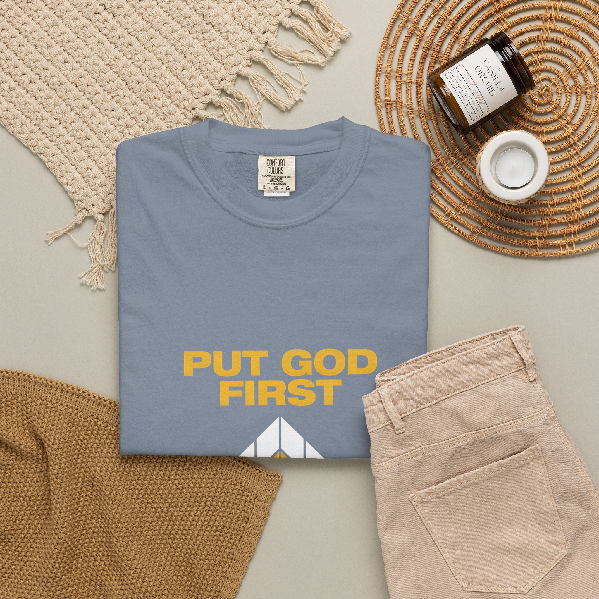 Put God First T-Shirt — Christian Faith Graphic Tee