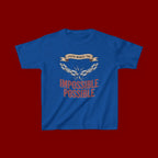Kids Tee — "Faith Makes the Impossible Possible" Inspirational Graphic