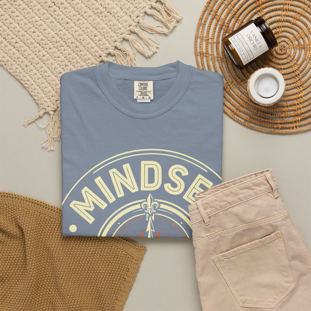 Mindset Over Everything T-Shirt — Positive Vibes Compass Graphic Tee
