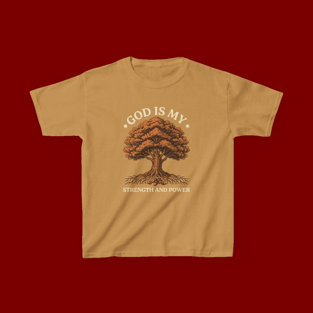 Autumn Oak Tree Kids T‑Shirt — Cozy Fall Nature Tee for Children