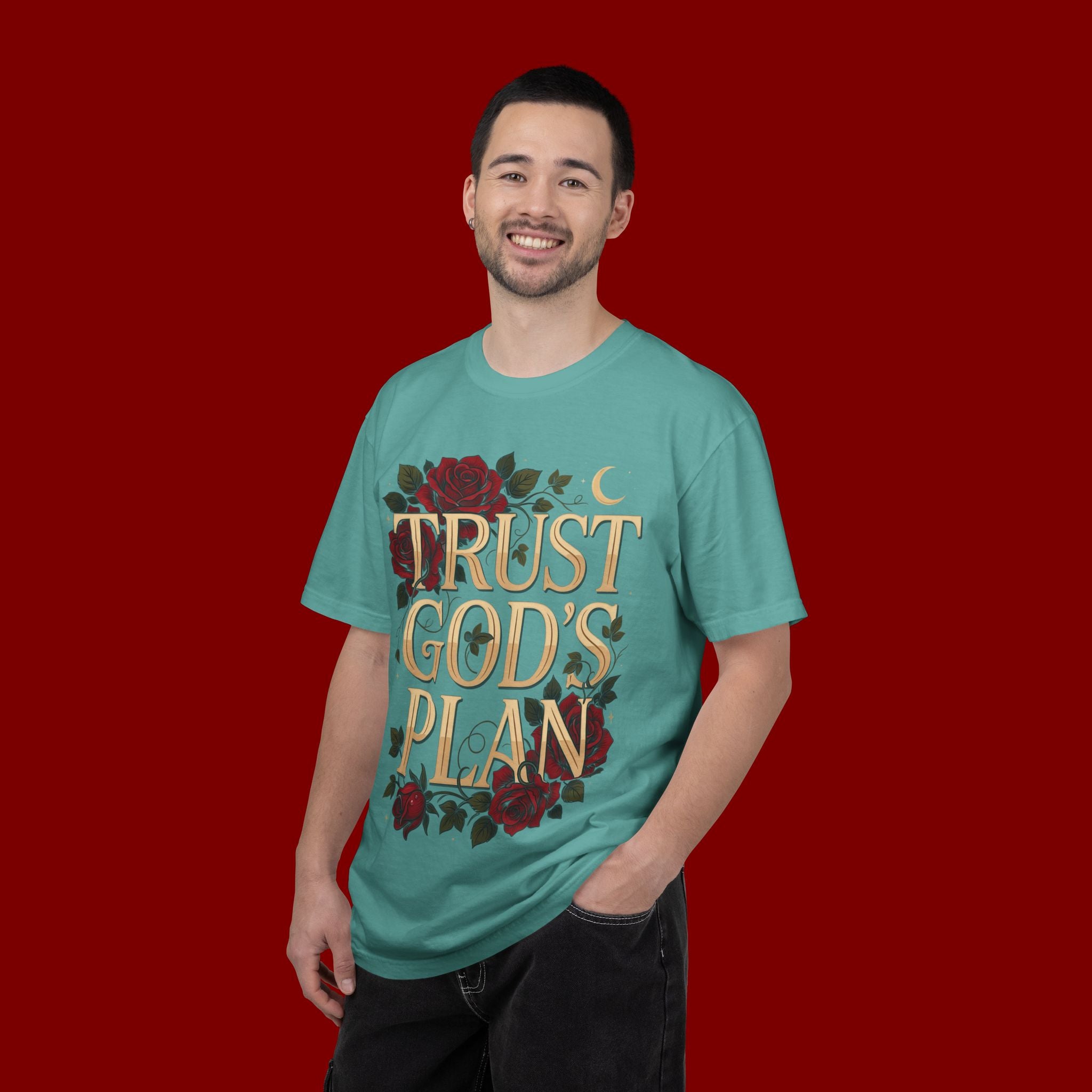 Trust God’s Plan T-Shirt — Floral Faith Graphic Tee