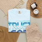 Trust God, Bro. T-Shirt — Retro Gradient Faith Tee